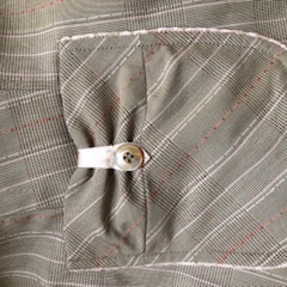 Signature pink and tan suit, pink ribbons and trim , lace buttons - Picture 9 of 14
